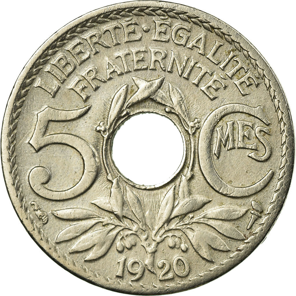 Coin, France, Lindauer, 5 Centimes, 1920, VF(30-35), Copper-nickel, KM:865