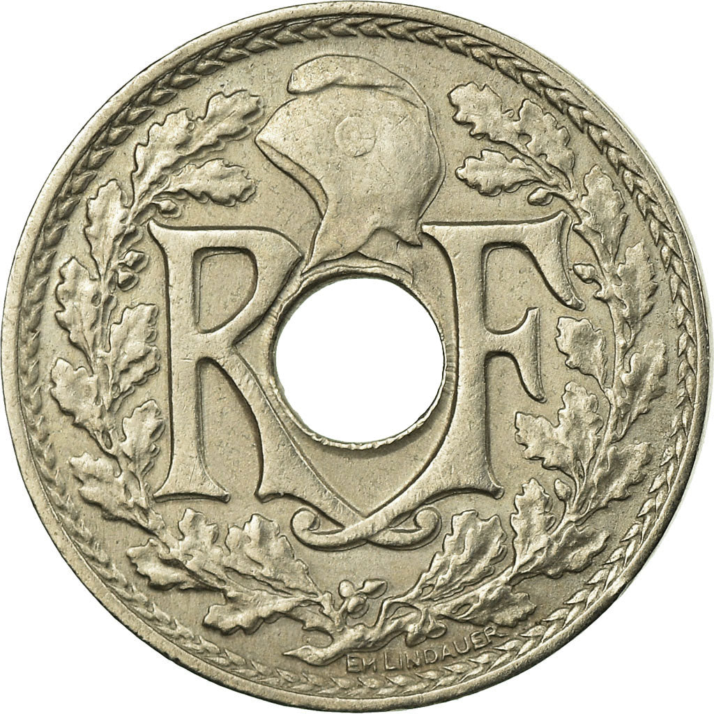 Münze, Frankreich, Lindauer, 5 Centimes, 1922, Poissy, SS, Copper-nickel