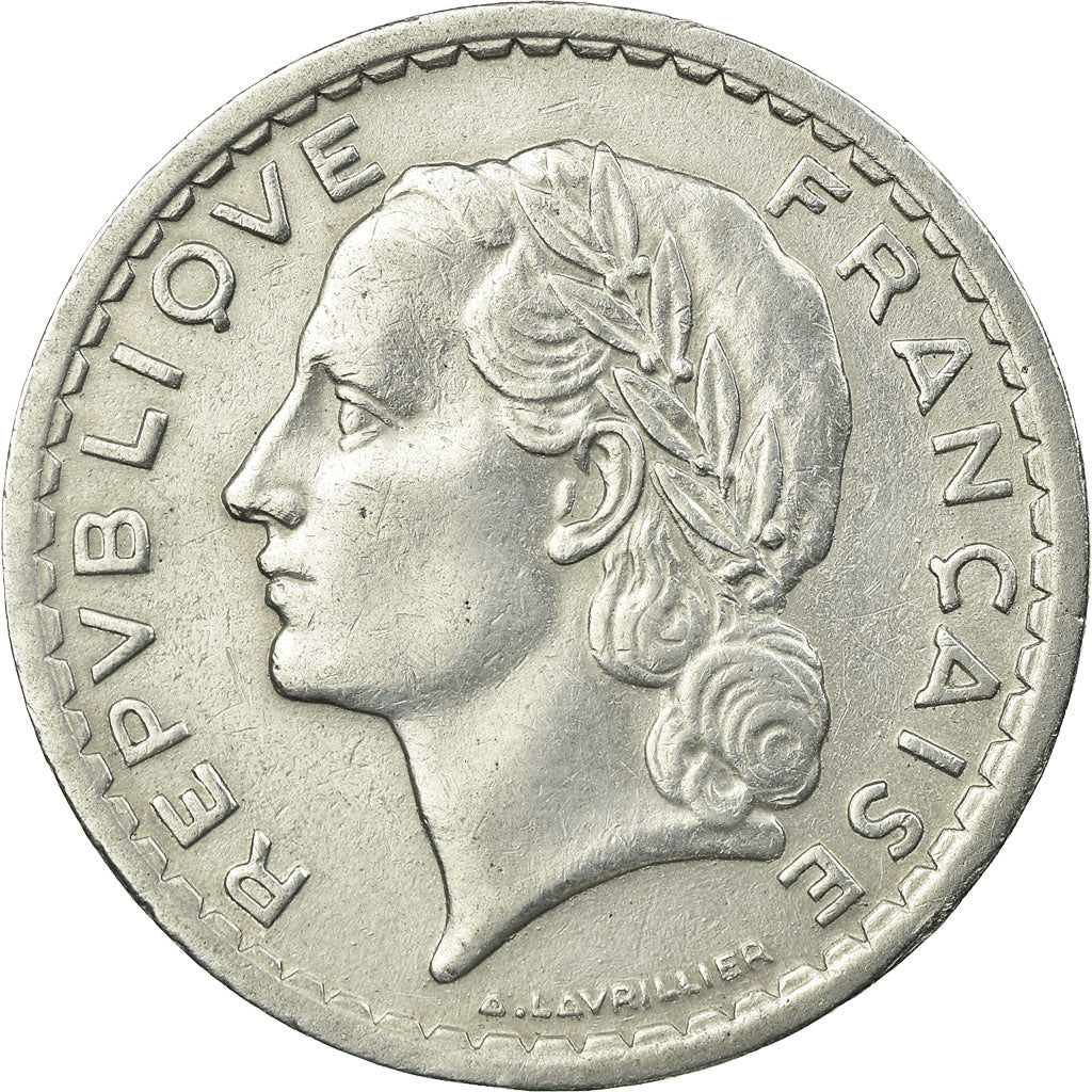Coin, France, Lavrillier, 5 Francs, 1948, Paris, EF(40-45), Aluminum, KM:888b.1