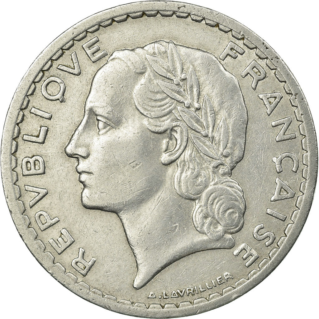 Monnaie, France, Lavrillier, 5 Francs, 1948, Beaumont - Le Roger, TB+