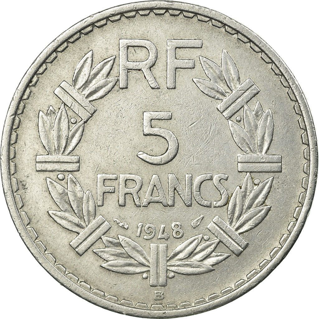 Monnaie, France, Lavrillier, 5 Francs, 1948, Beaumont - Le Roger, TB+