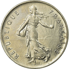 Coin, France, Semeuse, 5 Francs, 1977, Paris, EF(40-45), Nickel Clad