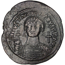 Justinian I 527-565, Follis, Kyzikos, AU(50-53), Copper, Sear #207, 21.81