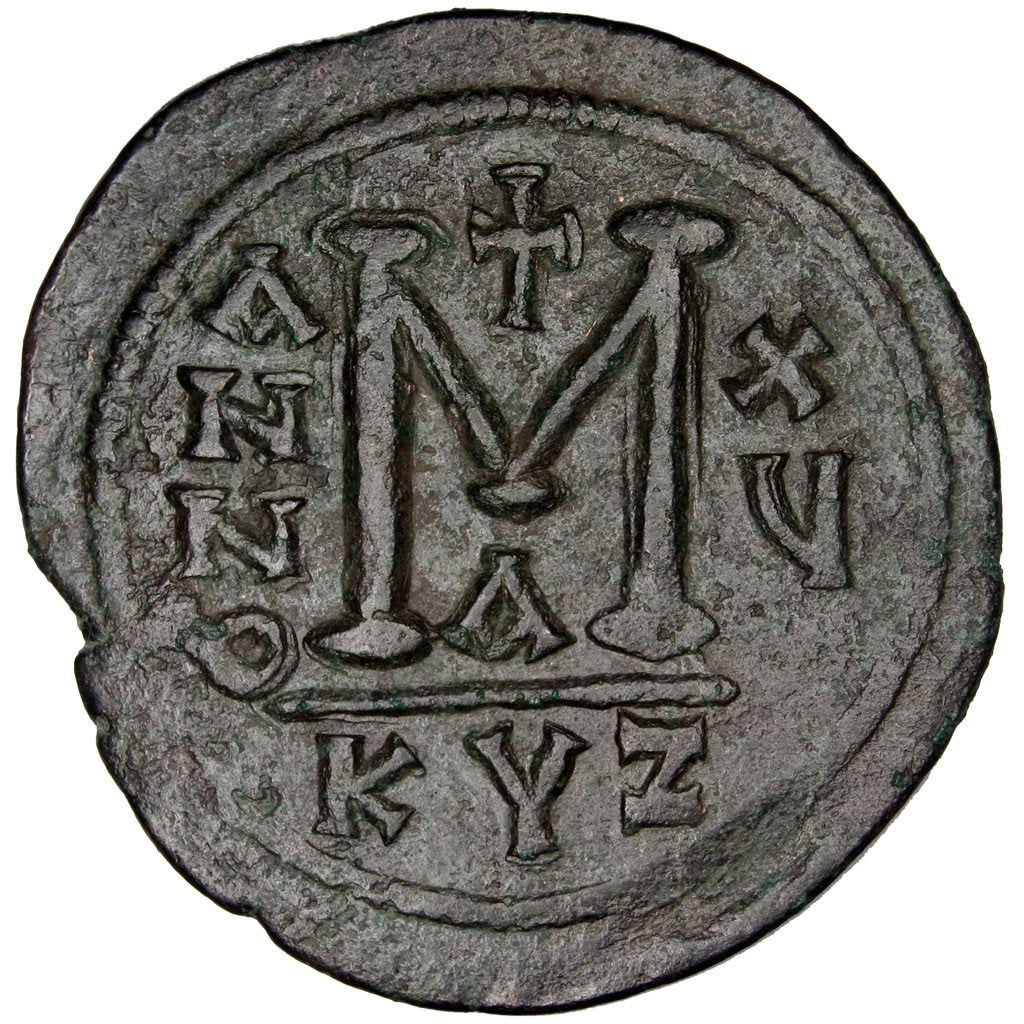 Justinian I 527-565, Follis, Kyzikos, AU(50-53), Copper, Sear #207, 21.81
