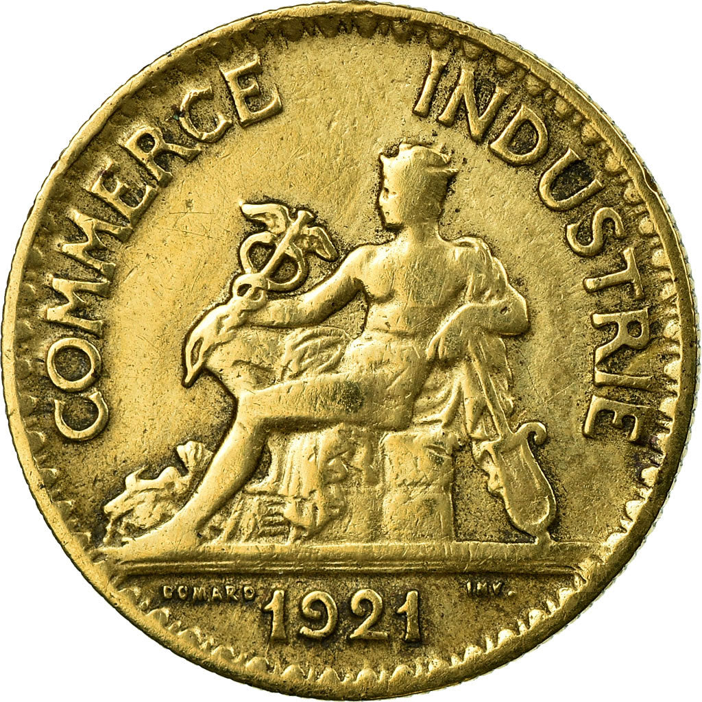 Coin, France, Chambre de commerce, 50 Centimes, 1921, VF(30-35)