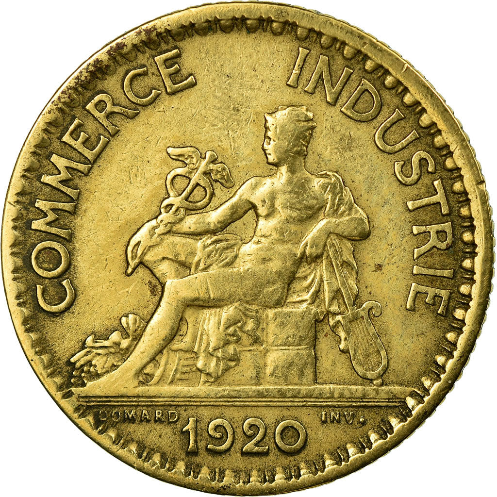 Coin, France, Chambre de commerce, Franc, 1920, Paris, VF(30-35)