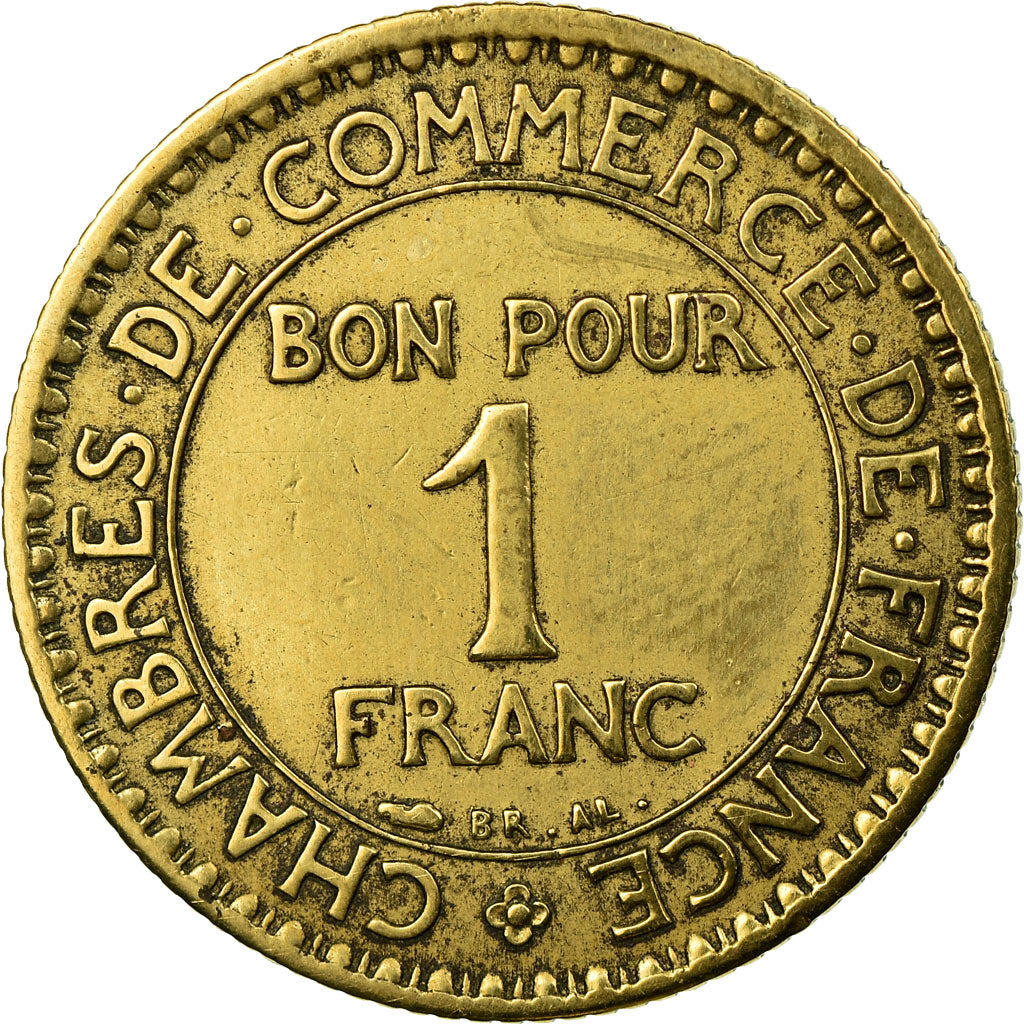 Coin, France, Chambre de commerce, Franc, 1926, Paris, VF(30-35)