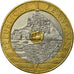 Coin, France, Mont Saint Michel, 20 Francs, 1992, EF(40-45), Tri-Metallic