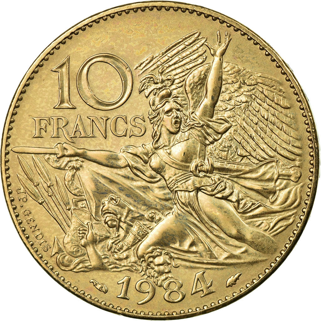 Moneda, Francia, François Rude, 10 Francs, 1984, EBC, Níquel - bronce, KM:954