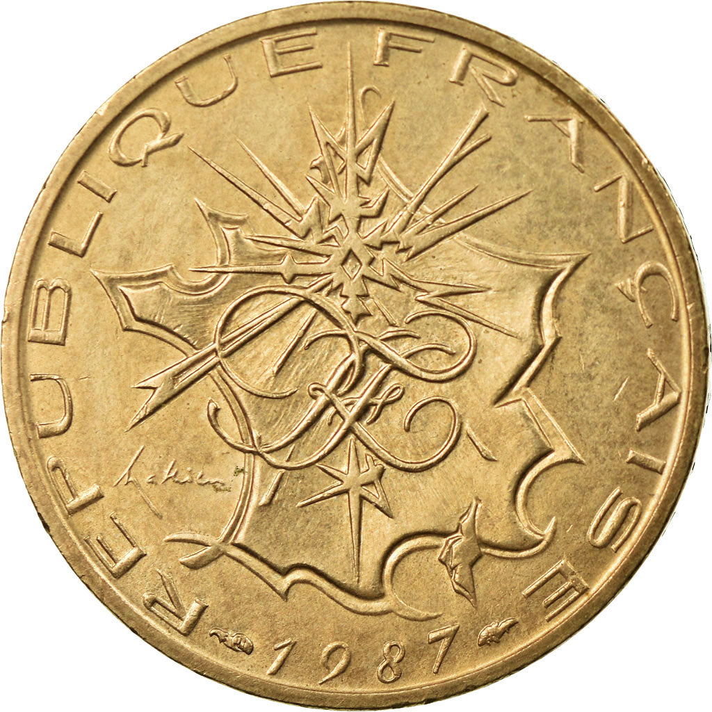 Coin, France, Mathieu, 10 Francs, 1987, AU(50-53), Nickel-brass, KM:940