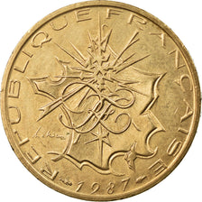 Coin, France, Mathieu, 10 Francs, 1987, AU(50-53), Nickel-brass, KM:940