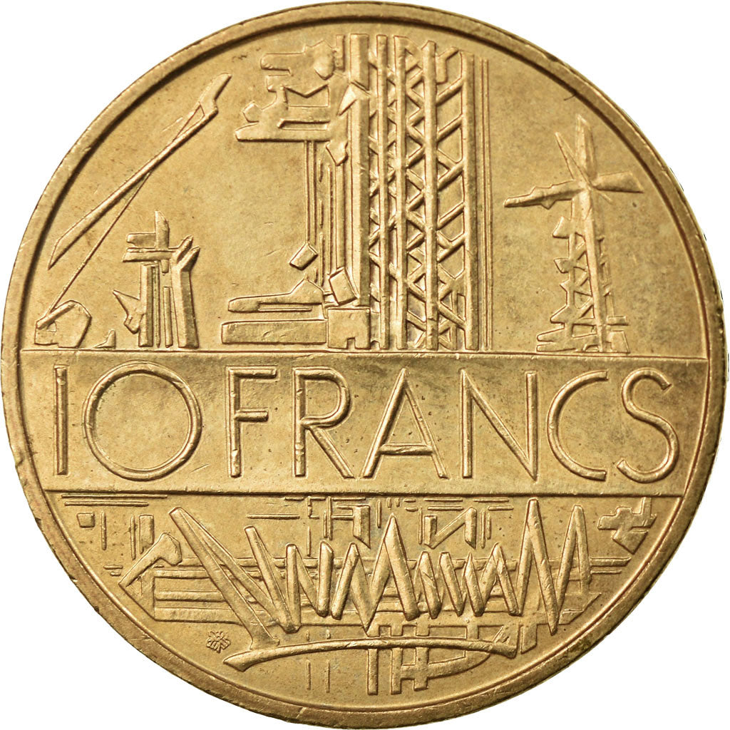 Coin, France, Mathieu, 10 Francs, 1987, AU(50-53), Nickel-brass, KM:940