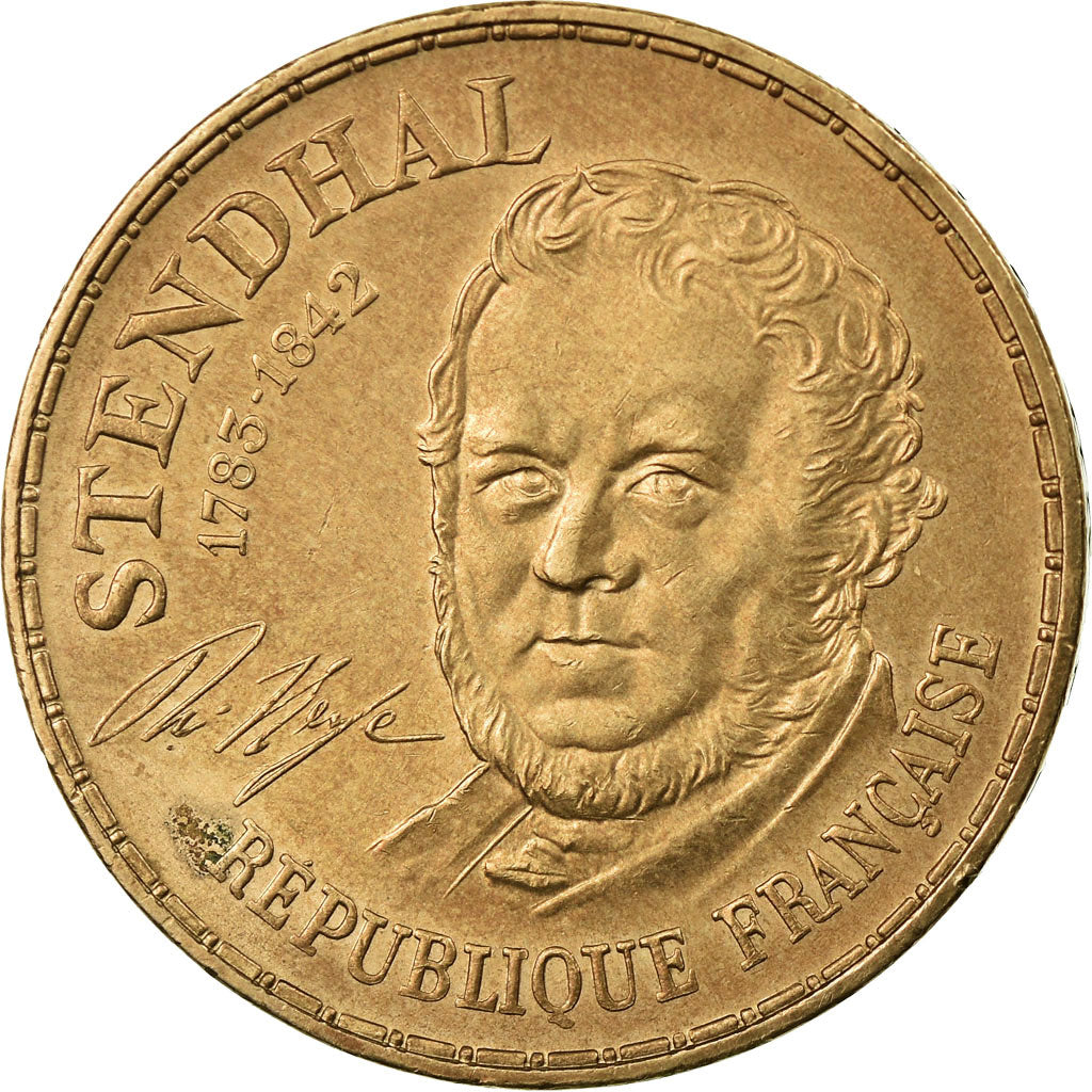 Coin, France, Stendhal, 10 Francs, 1983, EF(40-45), Nickel-Bronze, KM:953