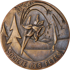 France, Médaille, Ville de Gérardmer, Société des Fêtes, TTB+, Bronze