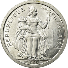 Coin, French Polynesia, Franc, 1965, AU(55-58), Aluminum, KM:2