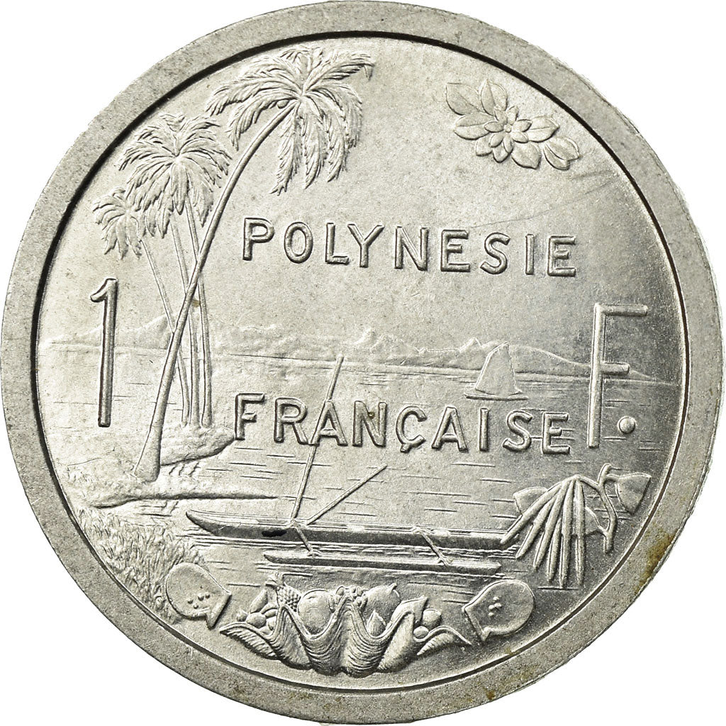Coin, French Polynesia, Franc, 1965, AU(55-58), Aluminum, KM:2