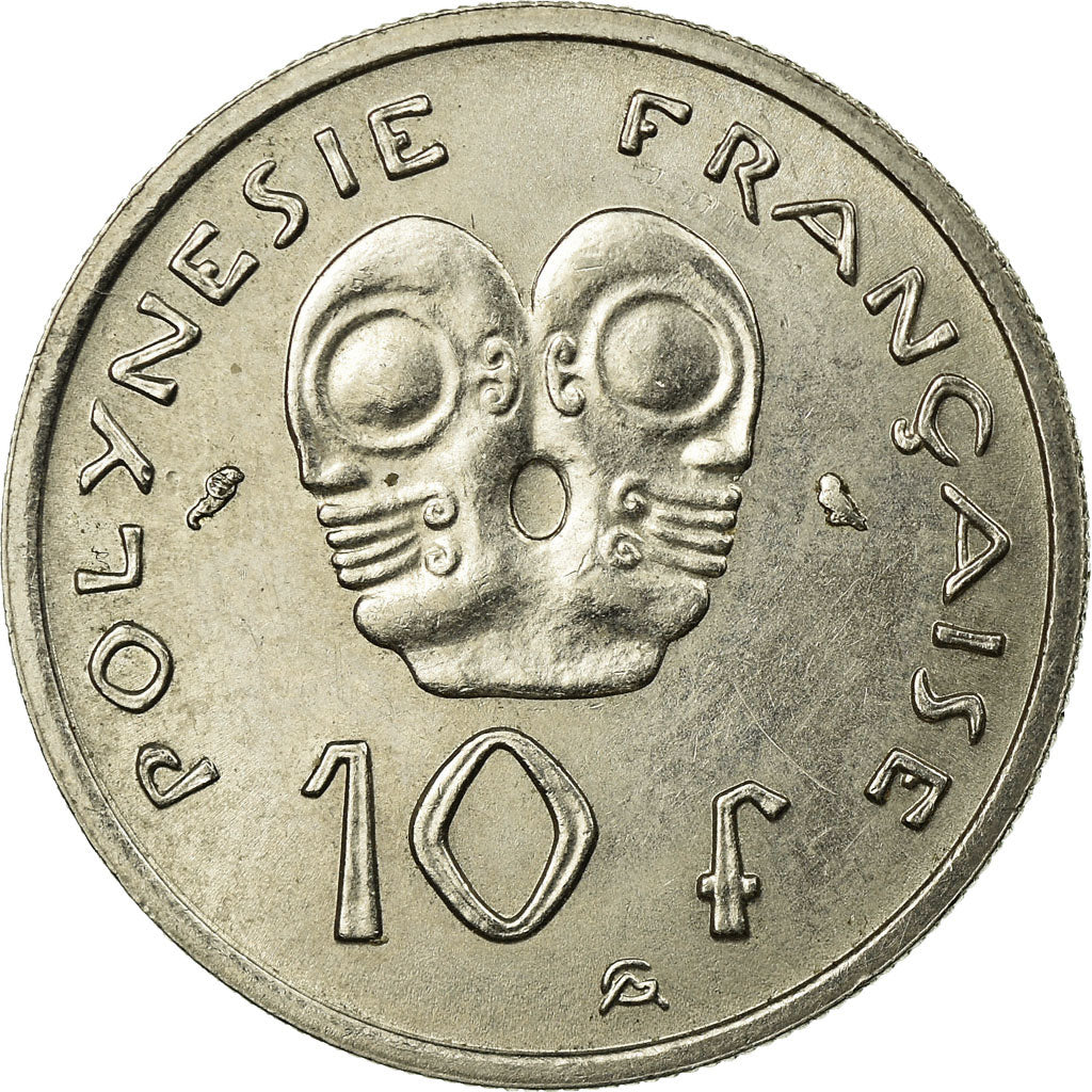 Coin, French Polynesia, 10 Francs, 1967, AU(50-53), Nickel, KM:5