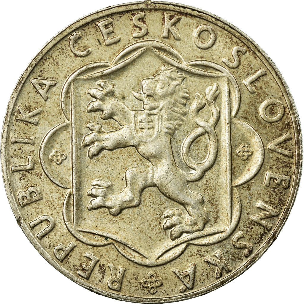 Moneta, Czechosłowacja, 10 Korun, 1954, EF(40-45), Srebro, KM:40
