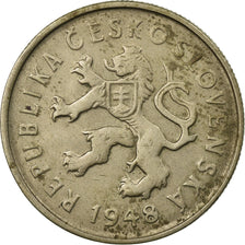 Coin, Czechoslovakia, 2 Koruny, 1948, EF(40-45), Copper-nickel, KM:23
