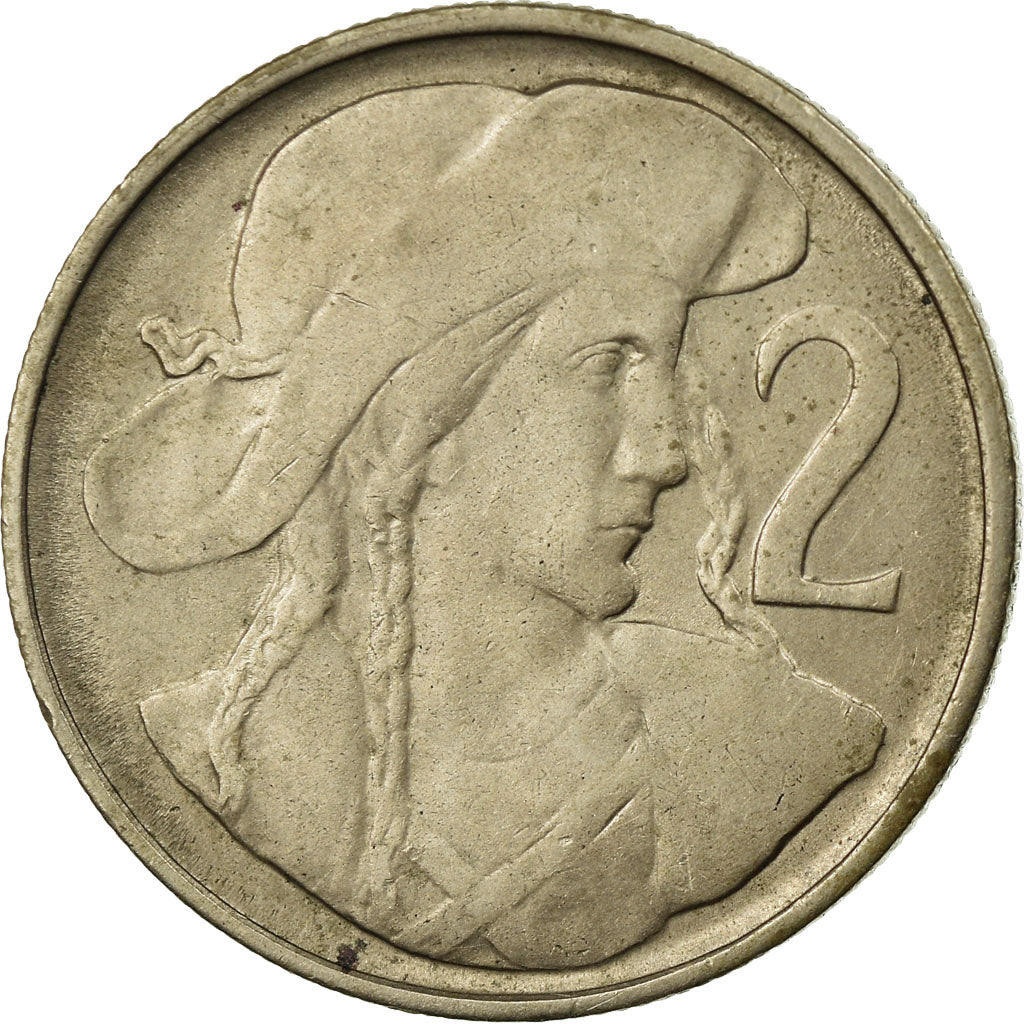 Coin, Czechoslovakia, 2 Koruny, 1948, EF(40-45), Copper-nickel, KM:23
