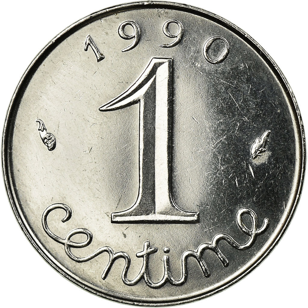 Münze, Frankreich, Épi, Centime, 1990, Paris, SS+, Stainless Steel, KM:928