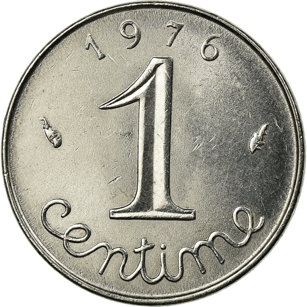 Monnaie, France, Épi, Centime, 1976, Paris, SUP, Stainless Steel, Gadoury:91
