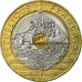 Coin, France, Mont Saint Michel, 20 Francs, 1994, AU(55-58), Tri-Metallic