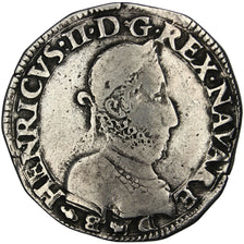 FRANCE, Teston, 1573, Morlaas, EF(40-45), Silver, Boudeau #604, 9.39