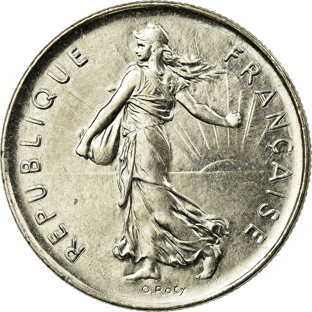 Coin, France, Semeuse, 5 Francs, 1991, Paris, AU(55-58), Nickel Clad