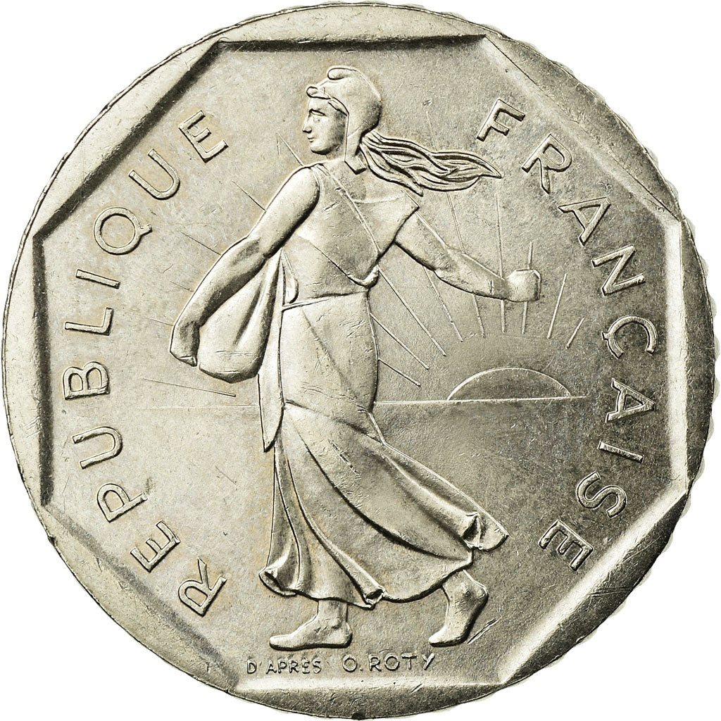 Coin, France, Semeuse, 2 Francs, 1995, AU(55-58), Nickel, KM:942.1, Gadoury:547
