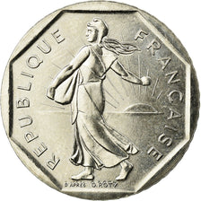 Moneda, Francia, Semeuse, 2 Francs, 1993, MBC+, Níquel, KM:942.2, Gadoury:547