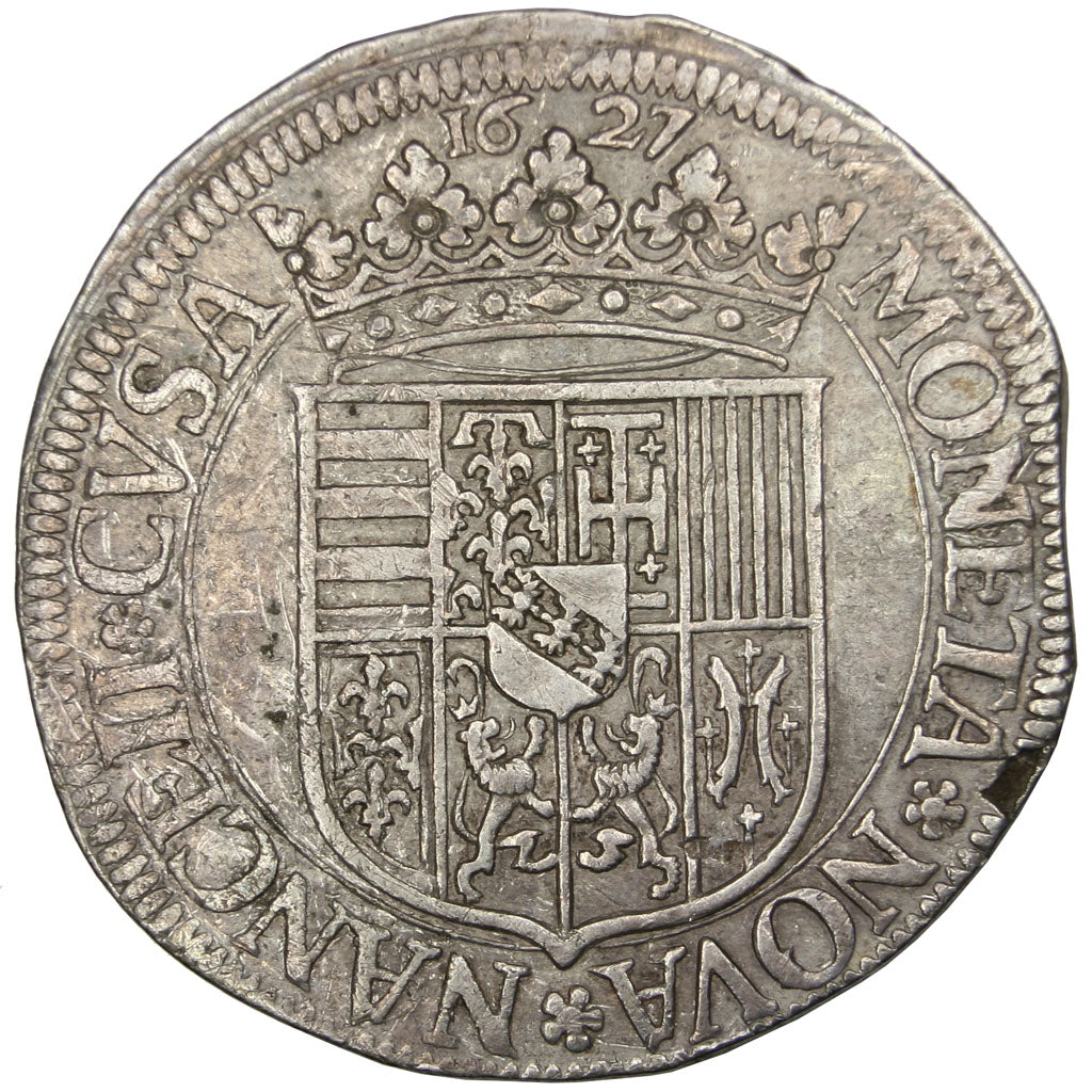 GERMAN STATES, Teston, 1627, Nancy, KM #45, AU(50-53), Silver, Boudeau #1557,...