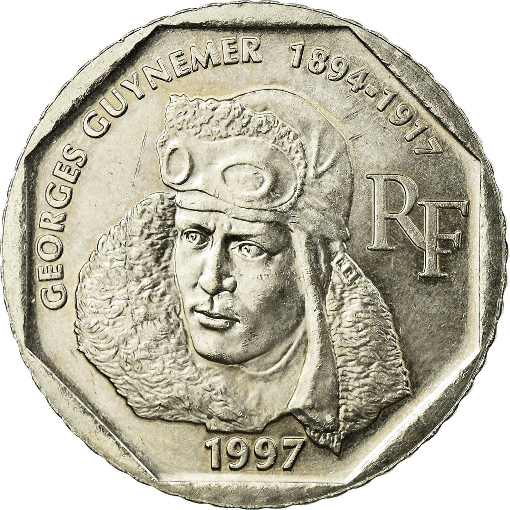 Monnaie, France, Guynemer, 2 Francs, 1997, TTB+, Nickel, Gadoury:550, KM:1187