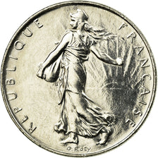 Moeda, França, Semeuse, Franc, 1988, Paris, AU(50-53), Níquel, KM:925.1