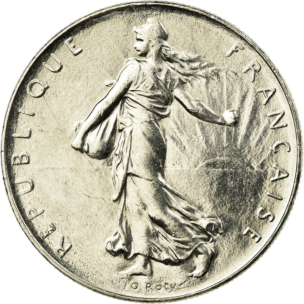 Münze, Frankreich, Semeuse, Franc, 1991, Paris, VZ, Nickel, KM:925.1