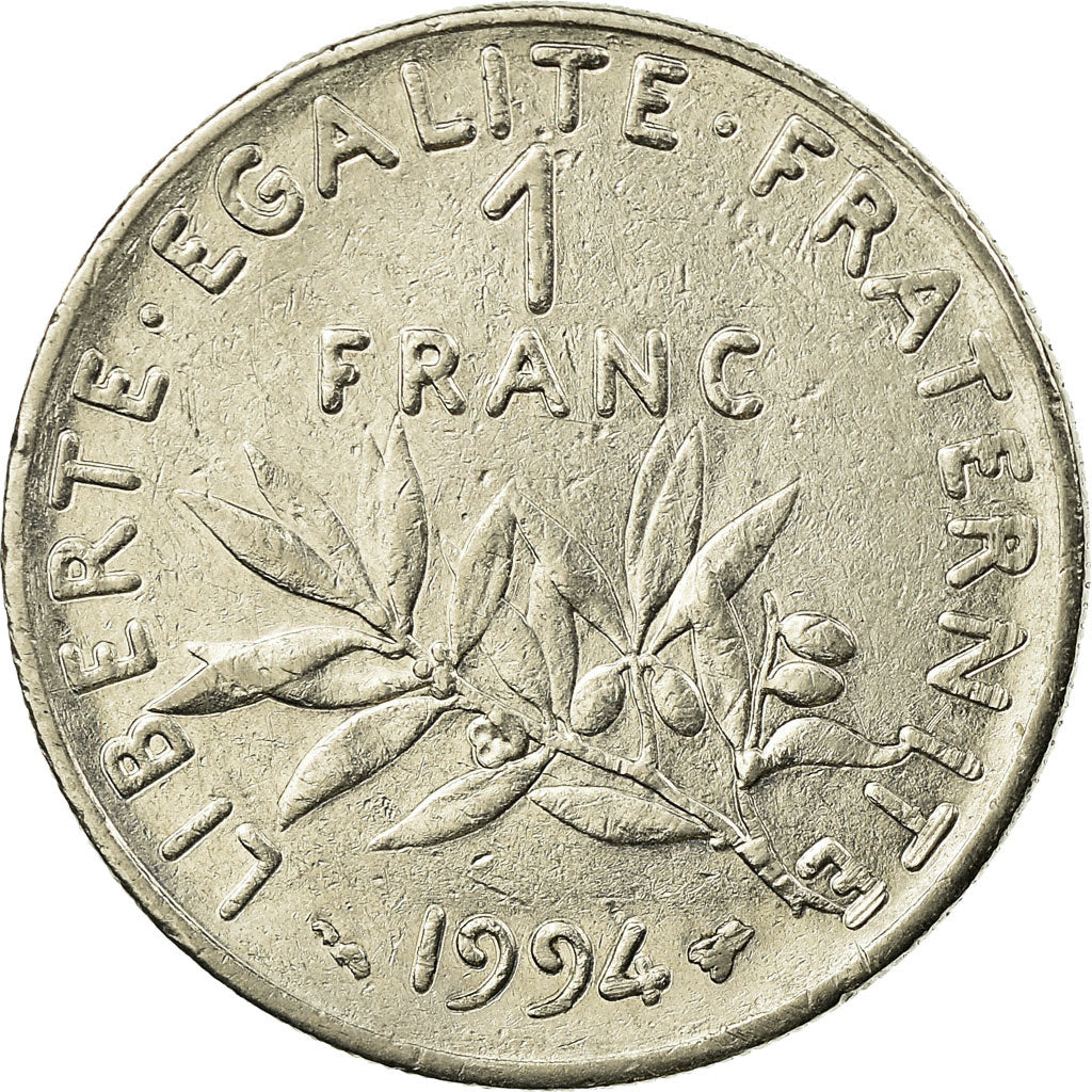 Münze, Frankreich, Semeuse, Franc, 1994, Paris, SS+, Nickel, KM:925.1