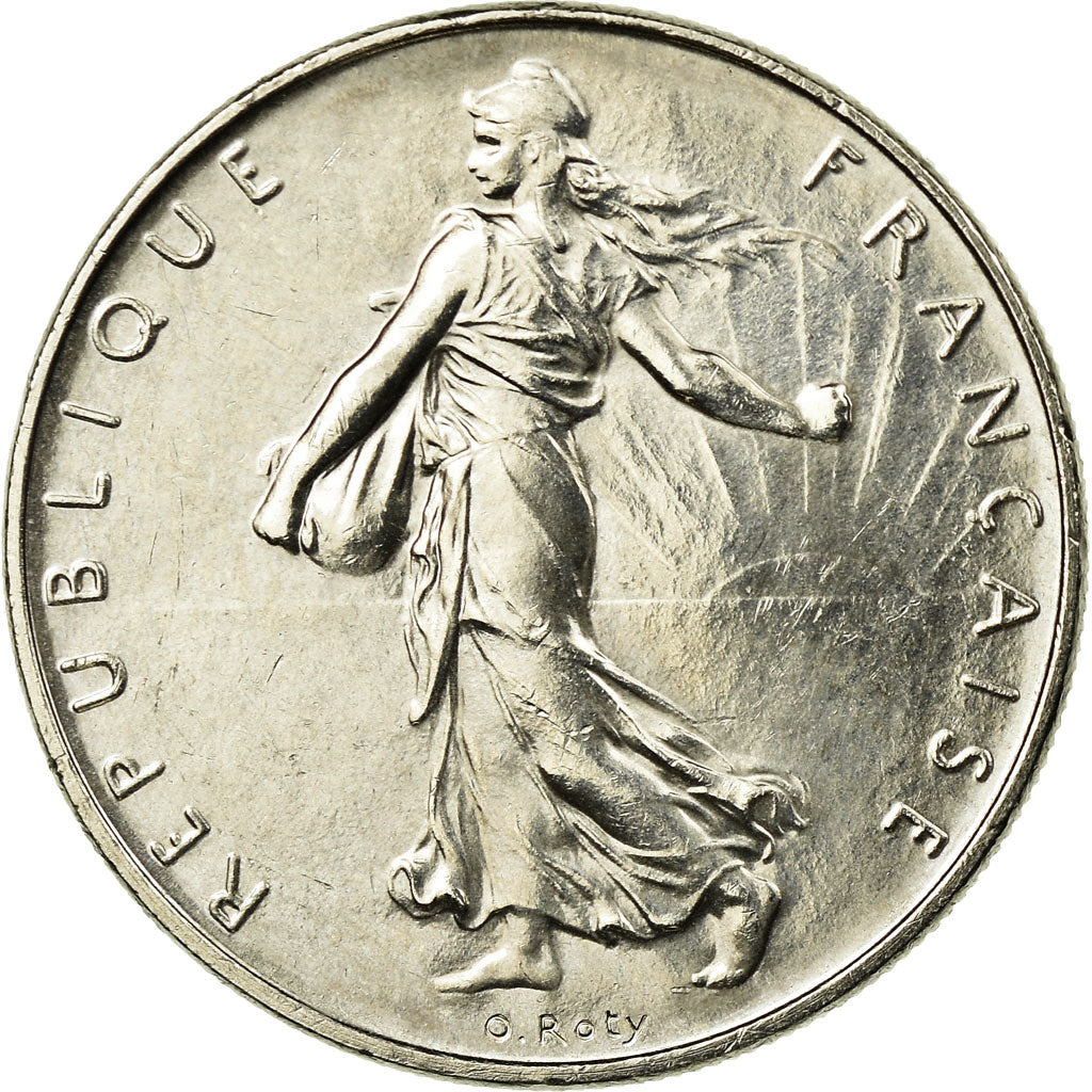 Moeda, França, Semeuse, Franc, 1995, Paris, AU(55-58), Níquel, KM:925.1