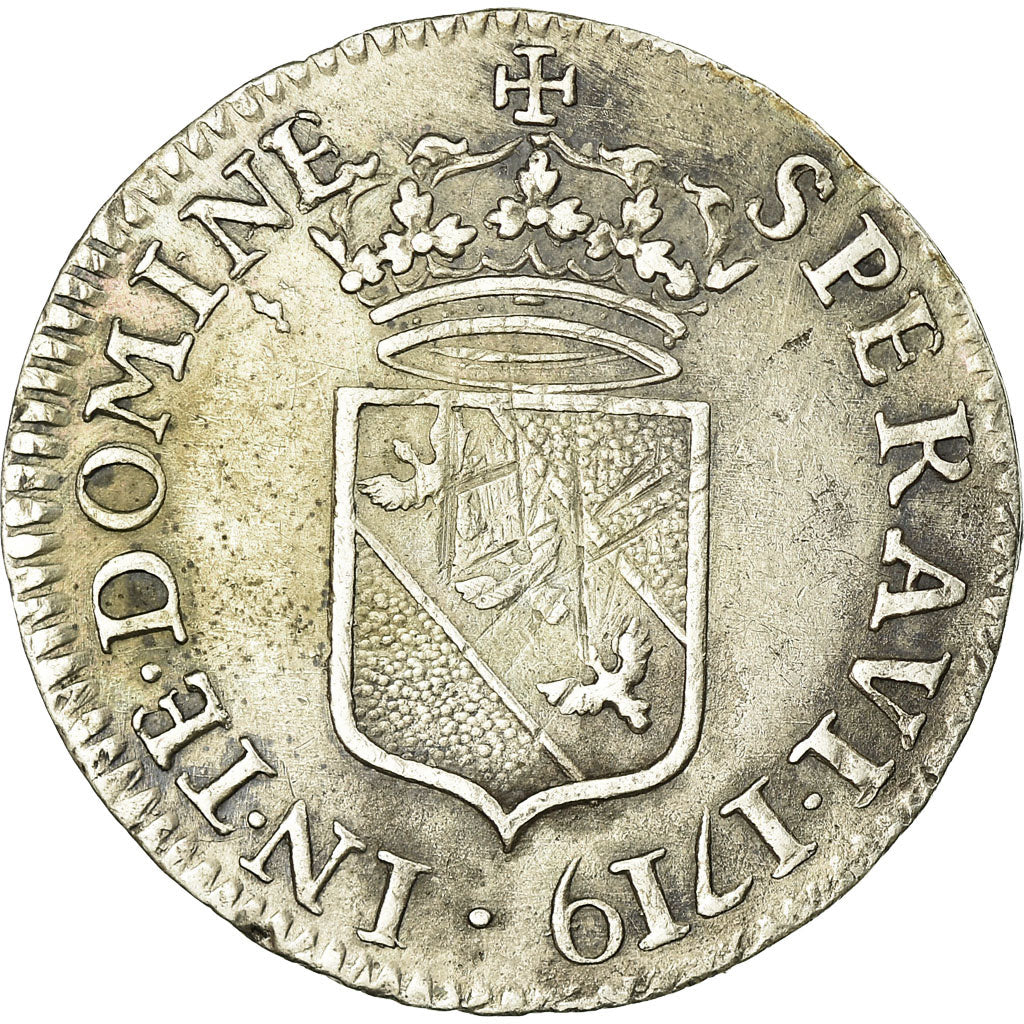 Coin, German States, LORRAINE, Leopold Joseph, 1/2 Teston, 1719, Nancy