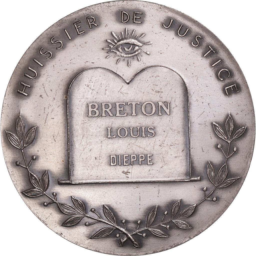France, Médaille, Huissier de Justice, Dieppe, Droit, Joly, SUP, Bronze