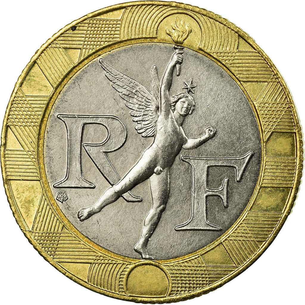 Monnaie, France, Génie, 10 Francs, 1995, TTB+, Aluminum-Bronze, Gadoury:827