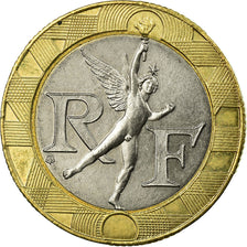 Monnaie, France, Génie, 10 Francs, 1995, TTB+, Aluminum-Bronze, Gadoury:827