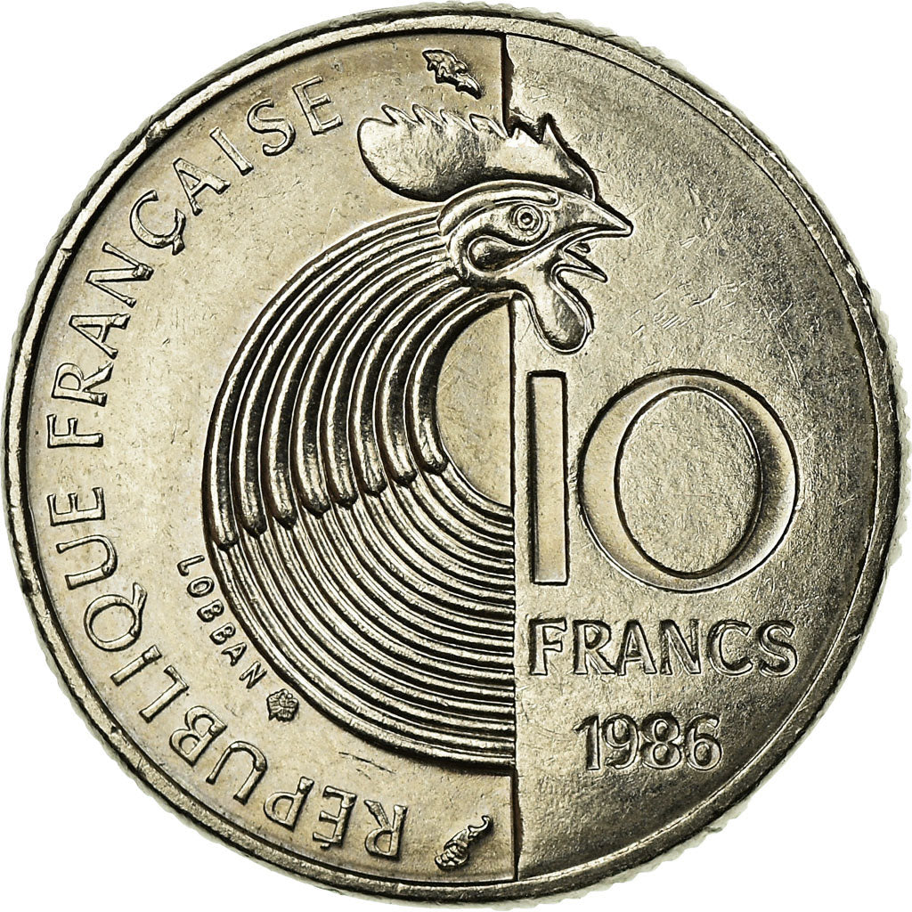 Monnaie, France, Schumann, 10 Francs, 1986, TTB+, Nickel, Gadoury:825, KM:958