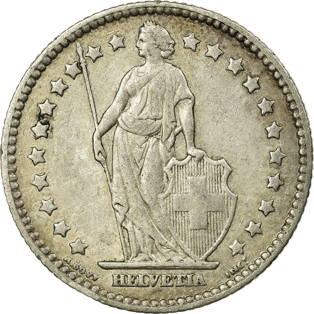 Monnaie, Suisse, Franc, 1909, TTB, Argent, KM:24