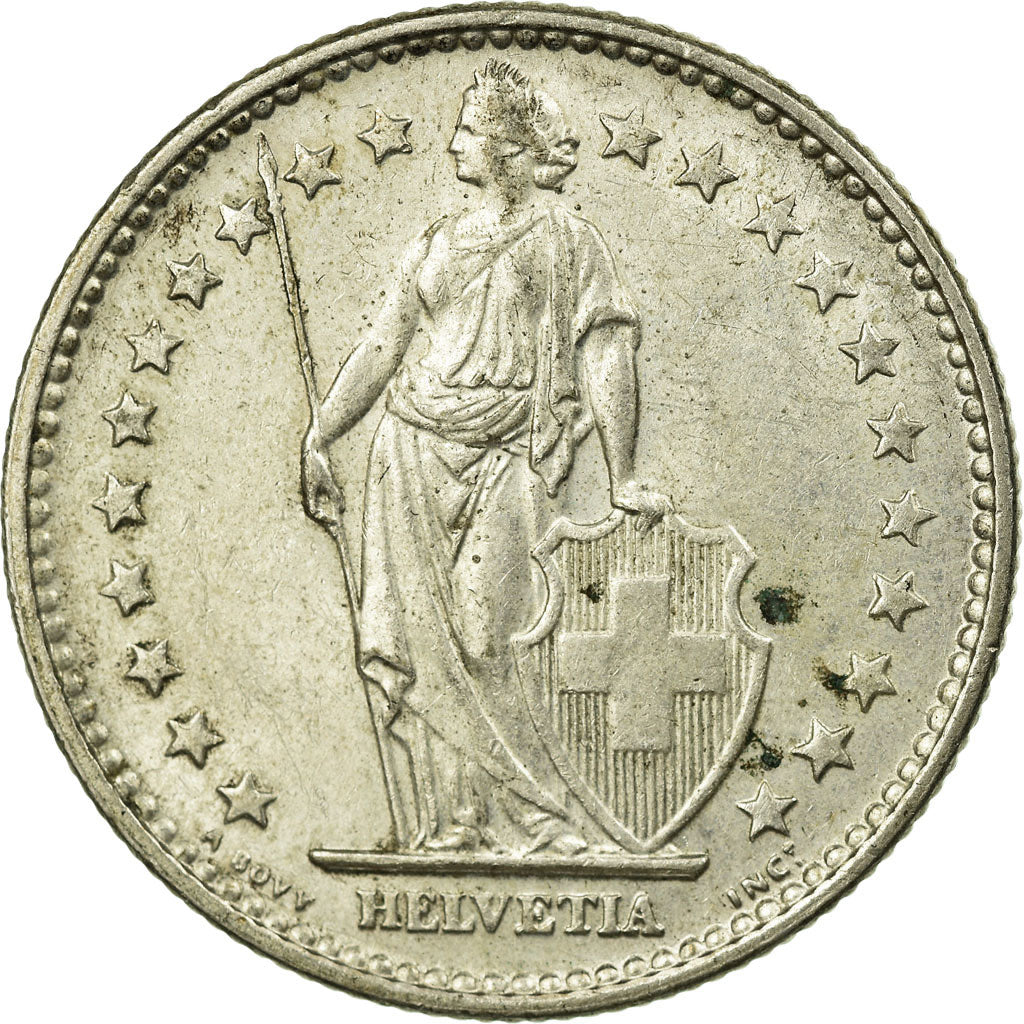 Monnaie, Suisse, 2 Francs, 1965, TTB, Argent, KM:21