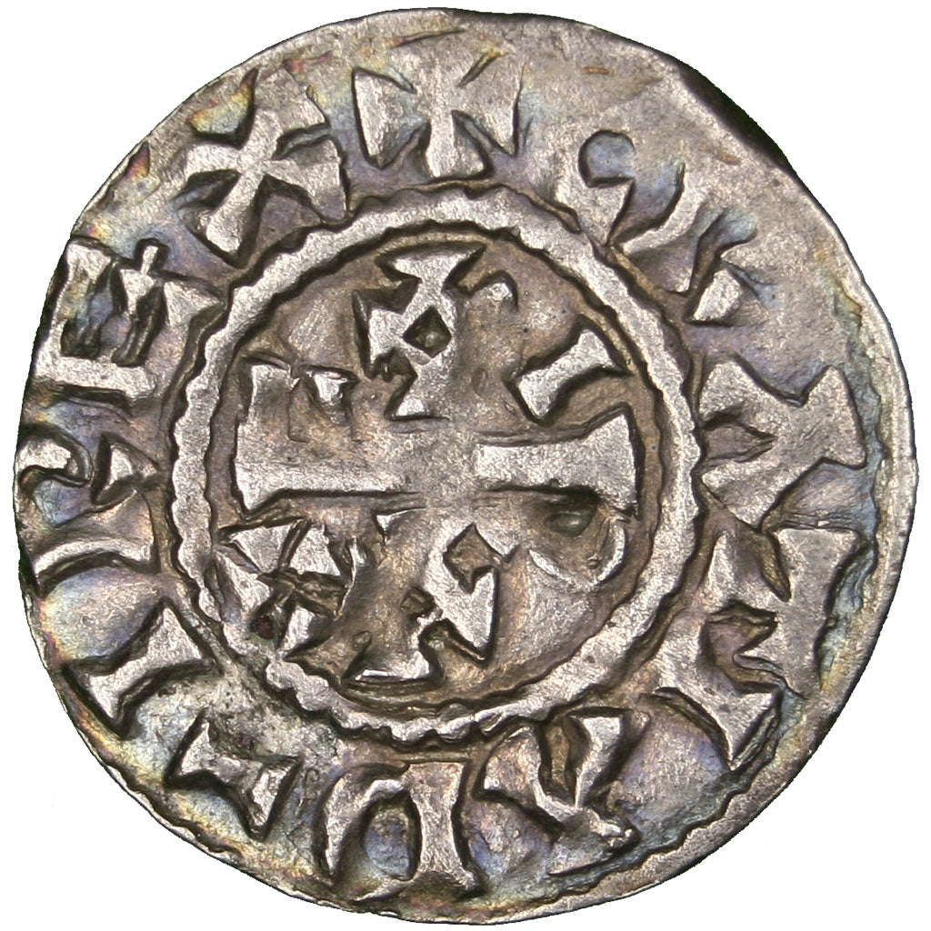 FRANCE, Denarius, Orléans, AU(50-53), Silver, Prou #525, 1.14