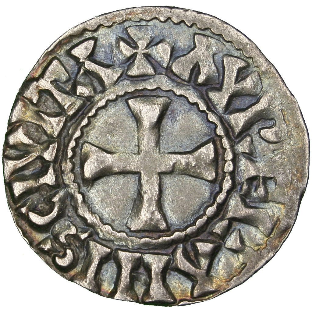 FRANCE, Denarius, Orléans, AU(50-53), Silver, Prou #525, 1.14