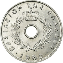 Moneta, Grecja, 20 Lepta, 1969, MS(60-62), Aluminium, KM:79