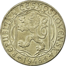 Coin, Czechoslovakia, 100 Korun, 1948, EF(40-45), Silver, KM:26
