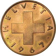 Coin, Switzerland, 2 Rappen, 1967, Bern, MS(60-62), Bronze, KM:47