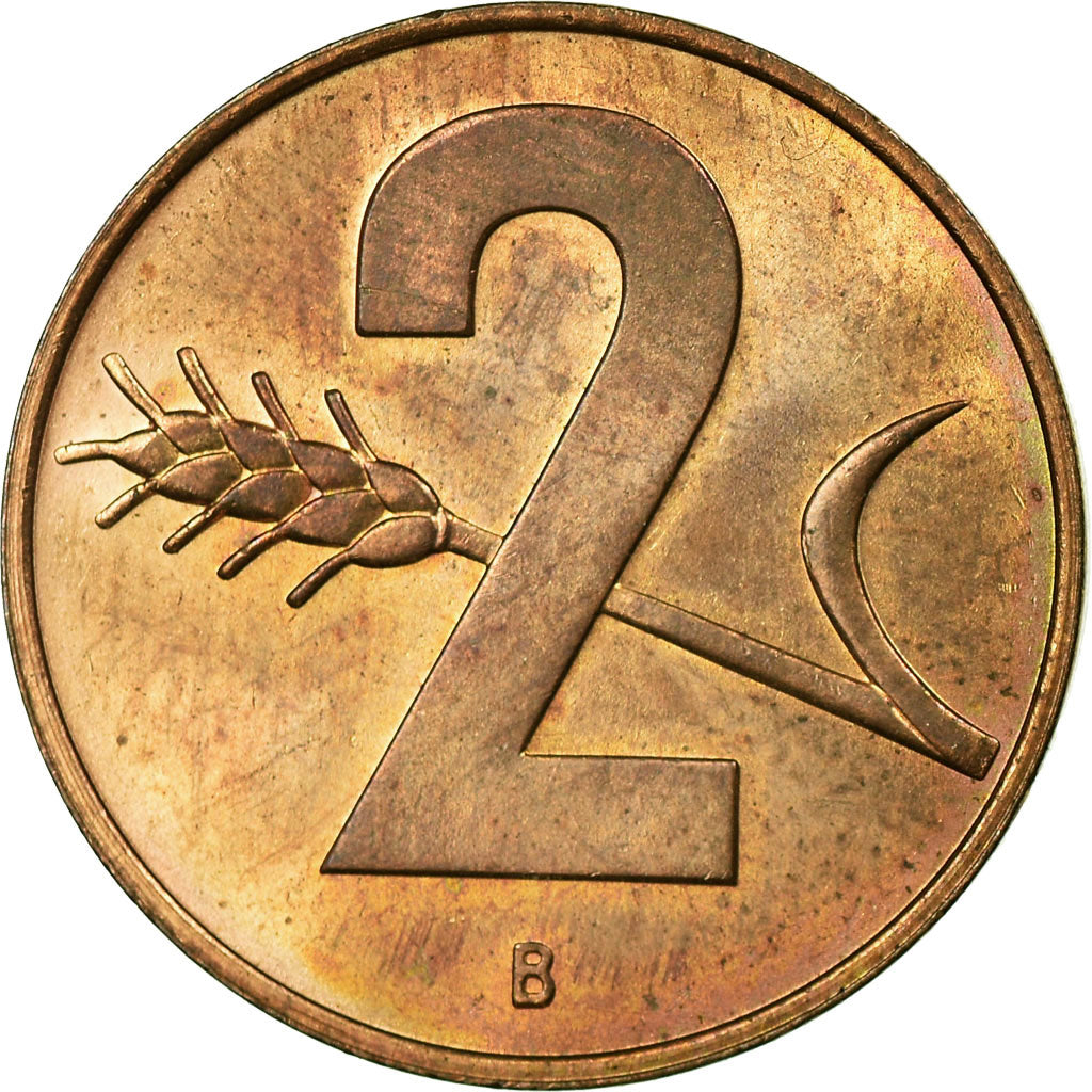 Coin, Switzerland, 2 Rappen, 1967, Bern, MS(60-62), Bronze, KM:47